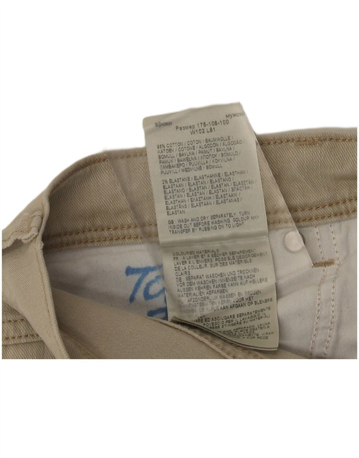 Jeans dritti da uomo Wrangler vestibilità regolare W40 L32 cotone beige