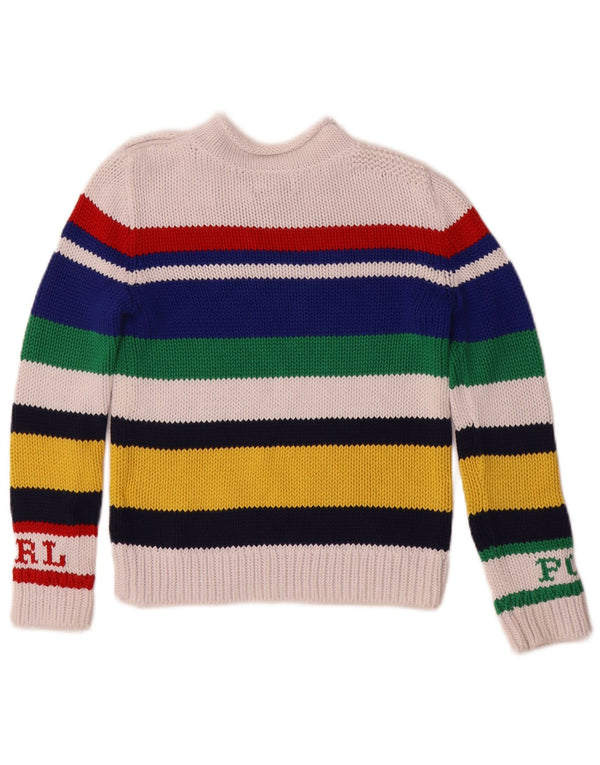 Polo Ralph Lauren Boys Turtle Neck Jumper Sweater 6-7 Years Small Multicolo