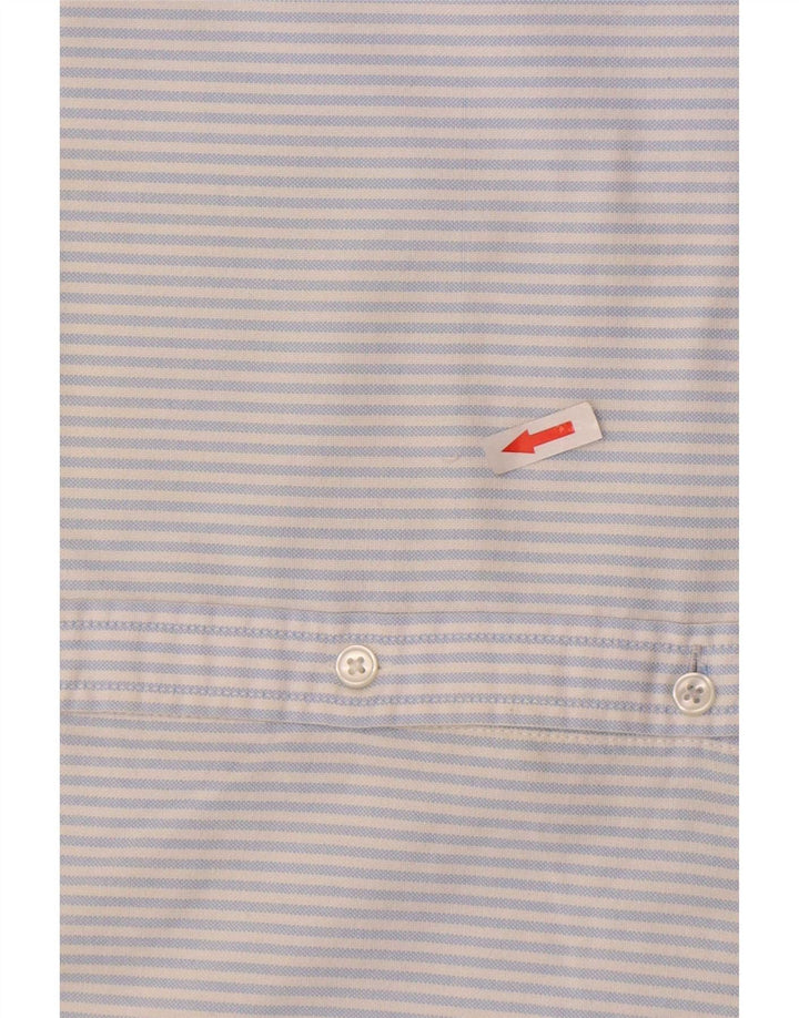 Camicia da uomo slim fit American Eagle piccola in cotone a righe blu