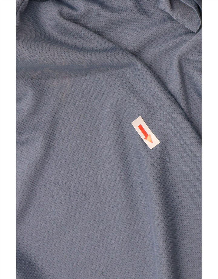 Polo Adidas Aeroready da uomo grande in poliestere blu