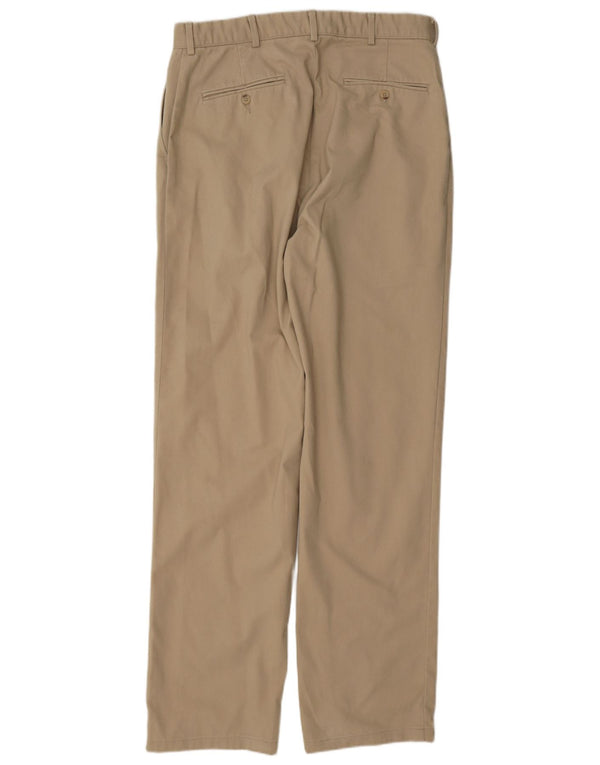 Pantaloni chino dritti da uomo Polo Ralph Lauren W34 L36 in cotone beige