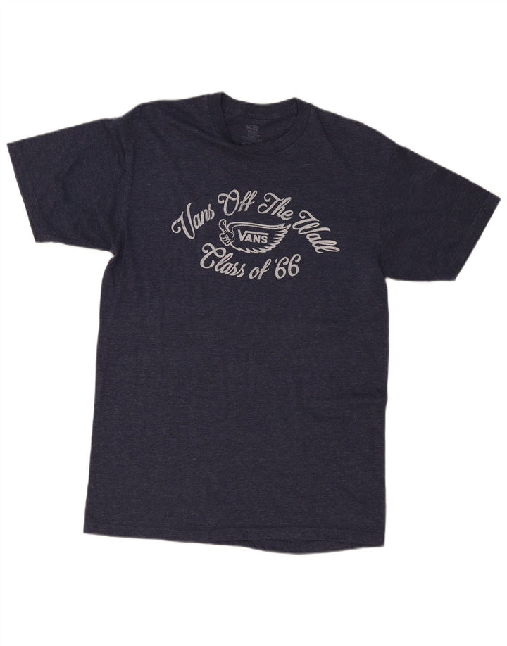 T-shirt grafica da uomo VANS Top medio blu navy