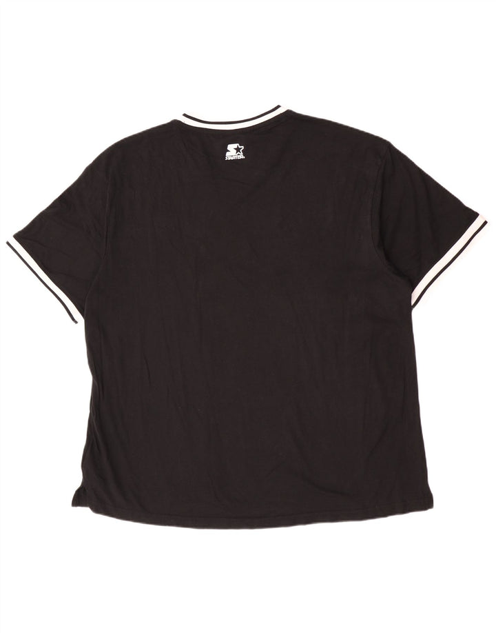 T-shirt Starter da uomo BLACK LABEL Top grande in cotone nero