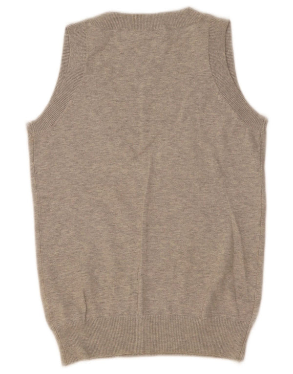 Canotta canotta da donna Zara UK 8 piccola in cotone chiazzato grigio