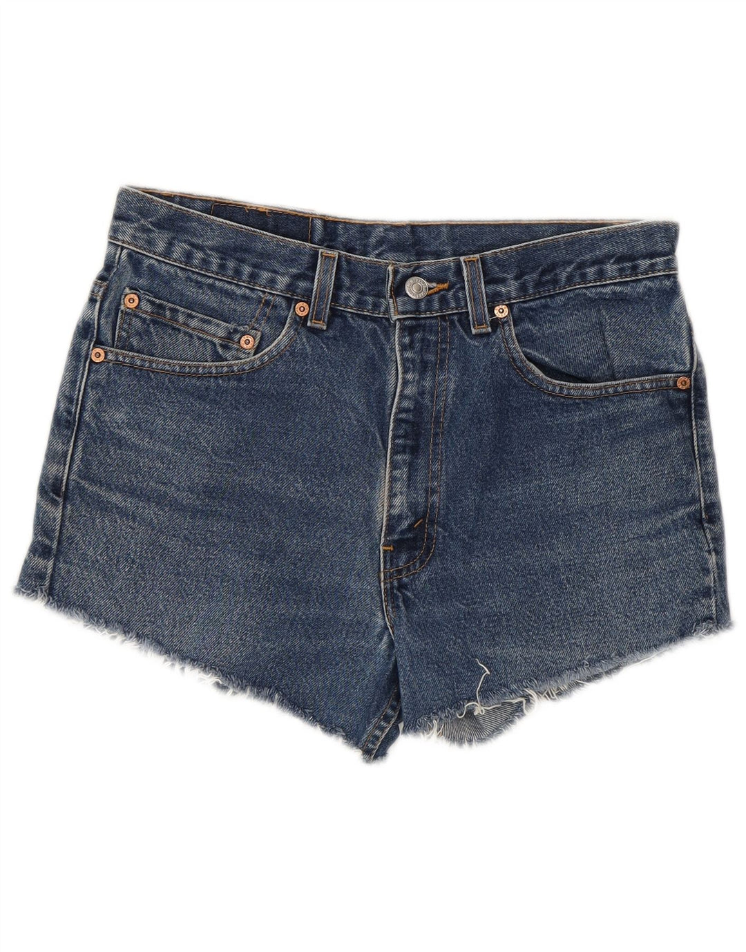 Pantaloncini di jeans Levi's 517 da donna W32 grandi in cotone blu