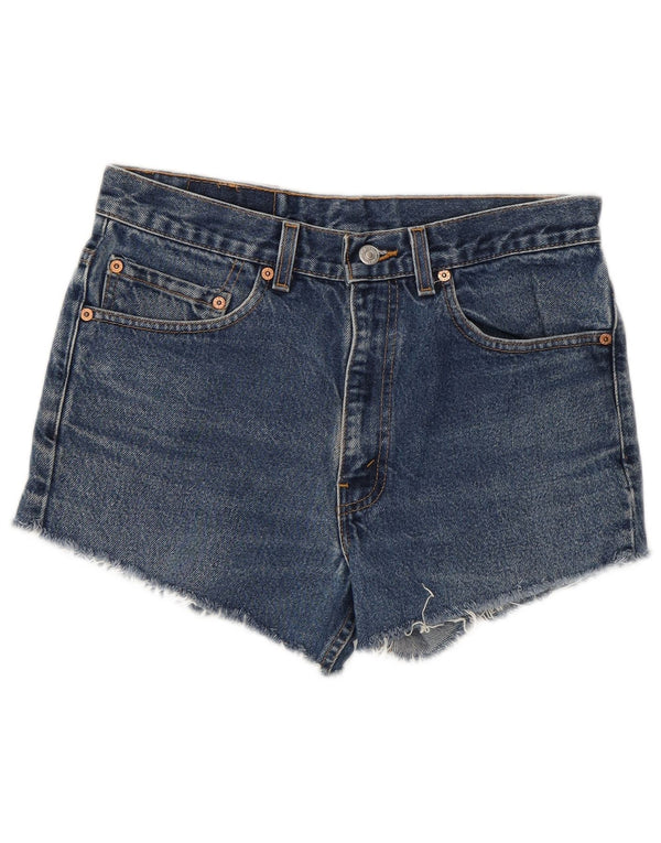 Pantaloncini di jeans Levi's 517 da donna W32 grandi in cotone blu
