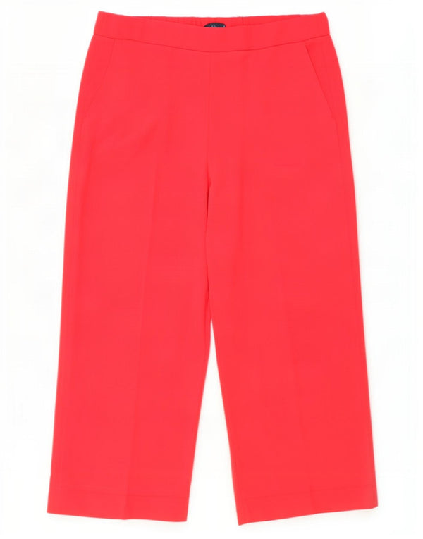 Pantaloni casual a vita alta da donna Marks & Spencer UK 20 2XL W40 L28 Rossi