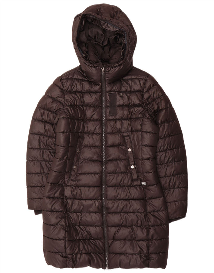 Cappotto imbottito con cappuccio da donna G-STAR UK 16 grande poliestere nero