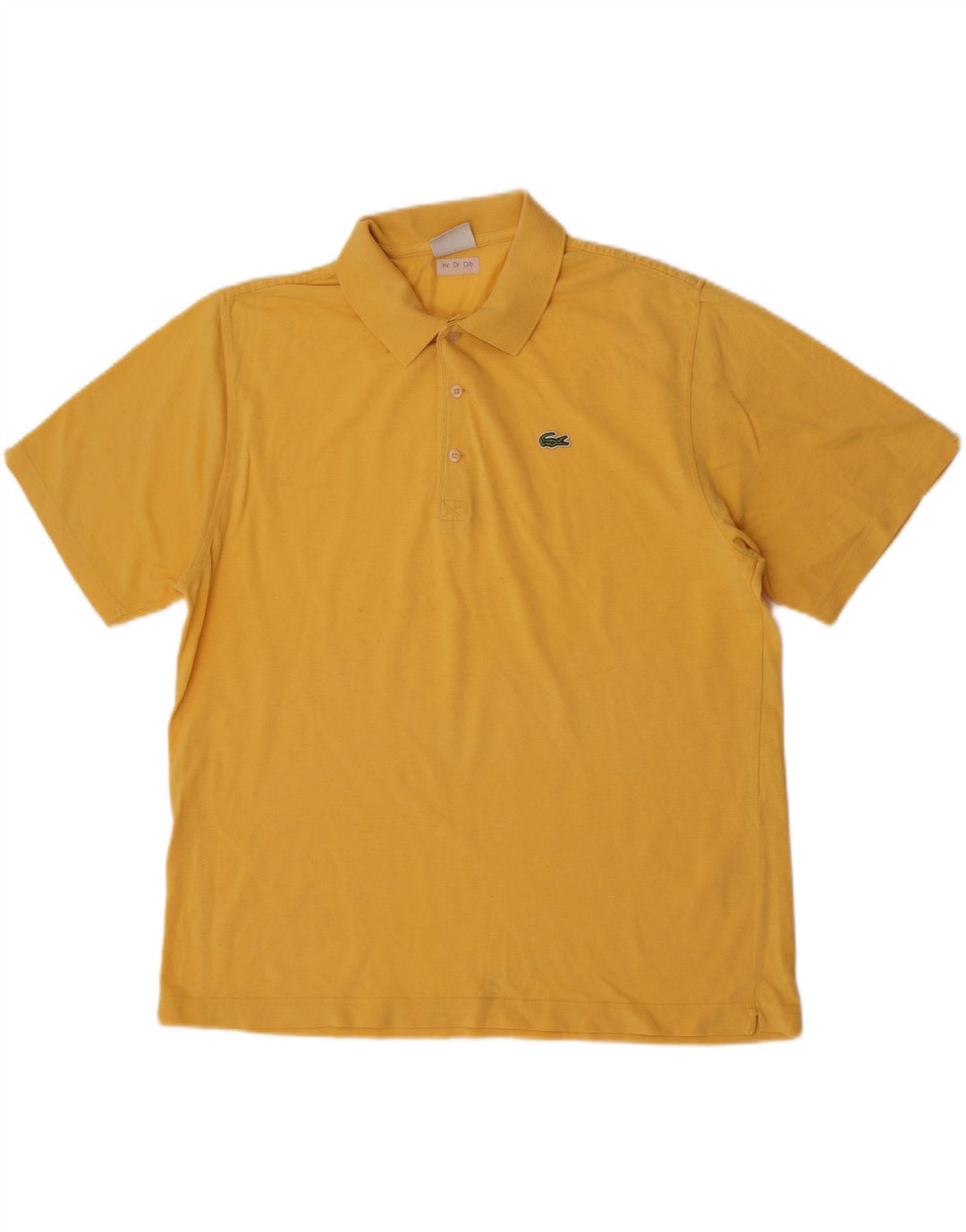 Polo da uomo Lacoste taglia 6 XL in cotone giallo