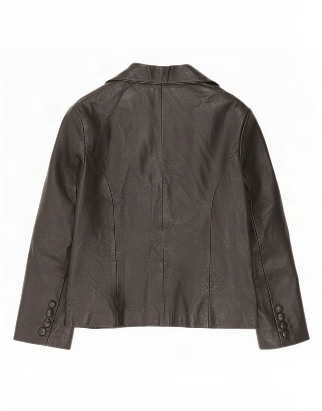 Giacca blazer in pelle da donna a 1 bottone Apart IT 44 media nera