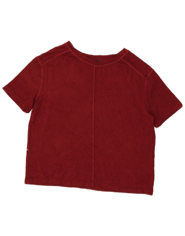 T-shirt da donna Marks & Spencer Top UK 14 Viscosa bordeaux media