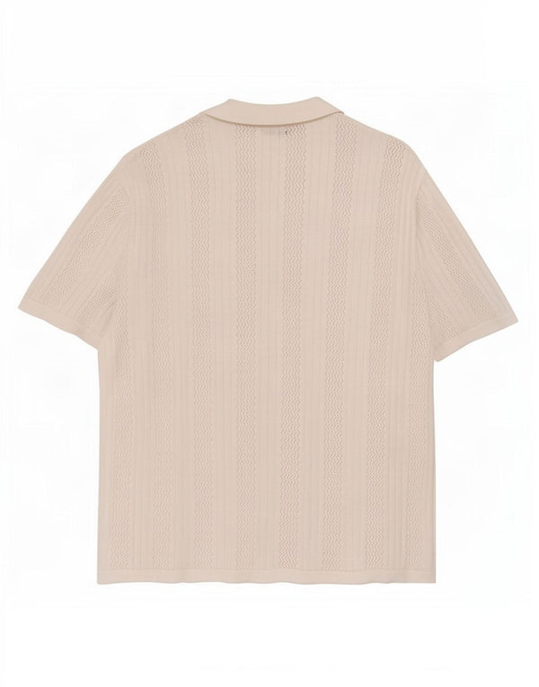 Camicia Zara da uomo a maniche corte in cotone bianco medio