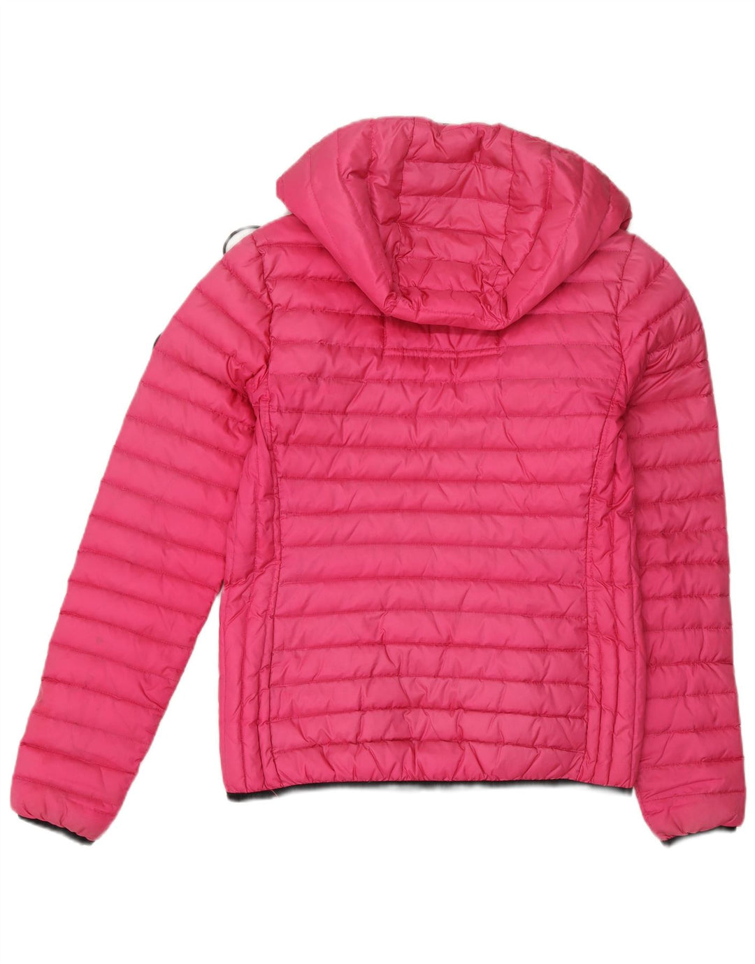 Giacca imbottita con cappuccio da donna Superdry UK 10 Small Pink Nylon