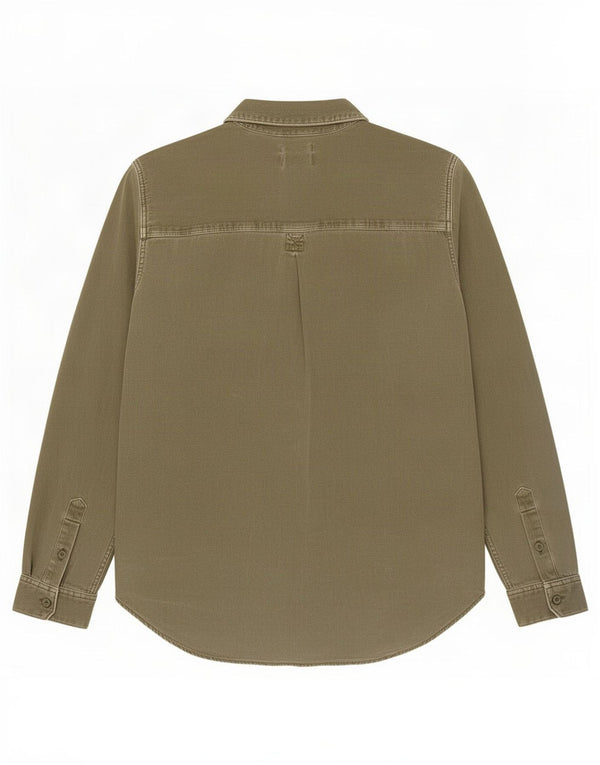 Levi's Camicia in denim da donna Boyfriend UK 10 Small Cotone verde