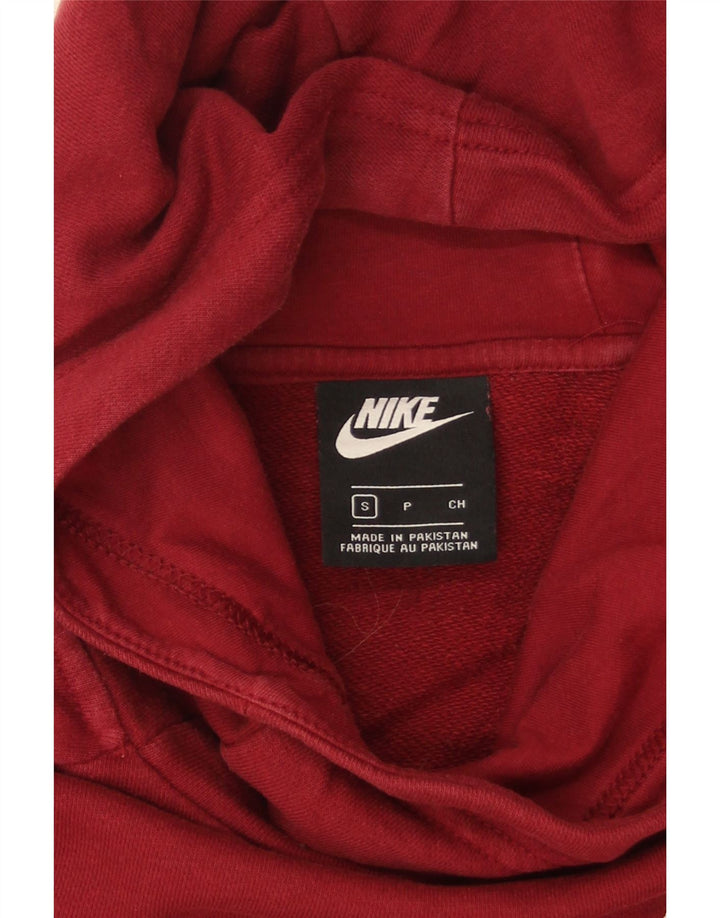 NIKE Mens Hoodie Jumper Small Red Vintage Nike and Second-Hand Nike from Messina Hembry 