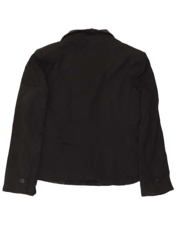 Giacca blazer da donna a 2 bottoni Giorgio Armani UK 14 media nera