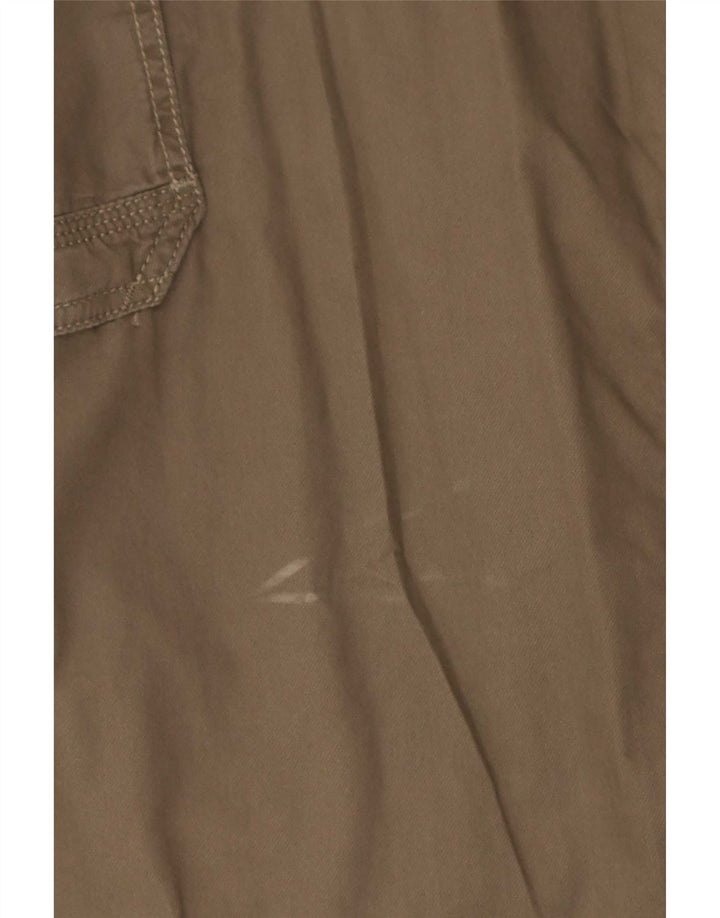 Pantaloni cargo dritti da uomo Marks & Spencer W40 L29 cotone marrone