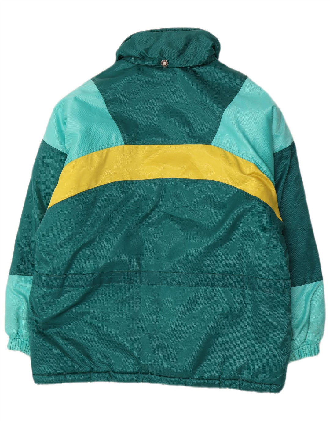 Giacca da sci oversize da donna Brugi UK 14 Poliestere color block verde medio
