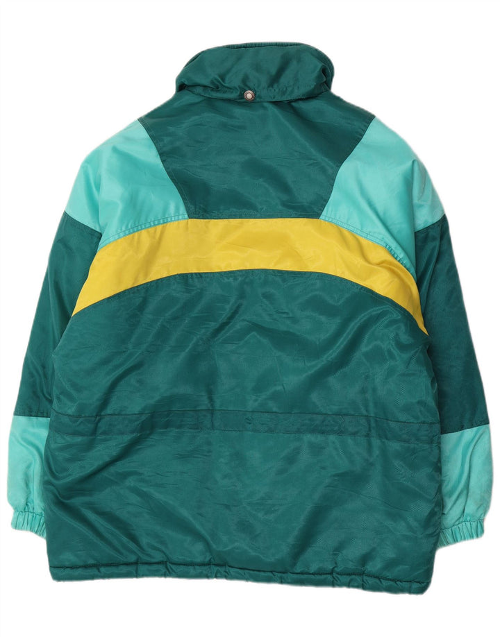 Giacca da sci oversize da donna Brugi UK 14 Poliestere color block verde medio
