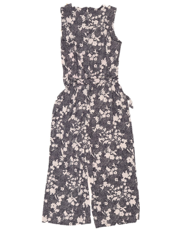 Tuta senza maniche da donna Michael Kors UK 12 Medium Blu Navy floreale