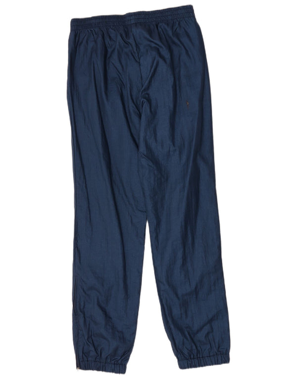 Pantaloni da tuta vintage da uomo Joggers IT 48 Medio Blu Navy Poliammide