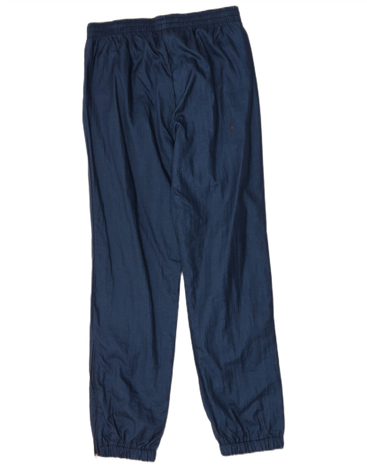 Pantaloni da tuta vintage da uomo Joggers IT 48 Medio Blu Navy Poliammide