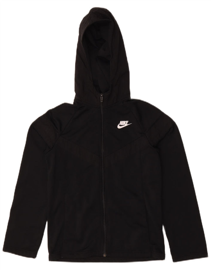 Giacca da ginnastica con cappuccio Nike per ragazze, 12-13 anni, grande, in poliestere nero