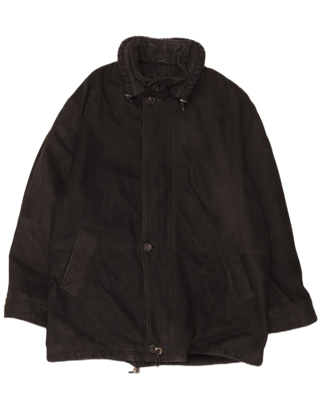 CONBIPEL Cappotto in Pelle Uomo IT 54 XL Pelle Nera