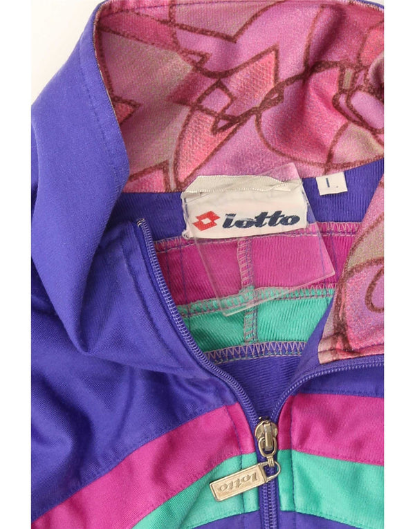 Giacca da ginnastica da uomo Lotto grande color block viola