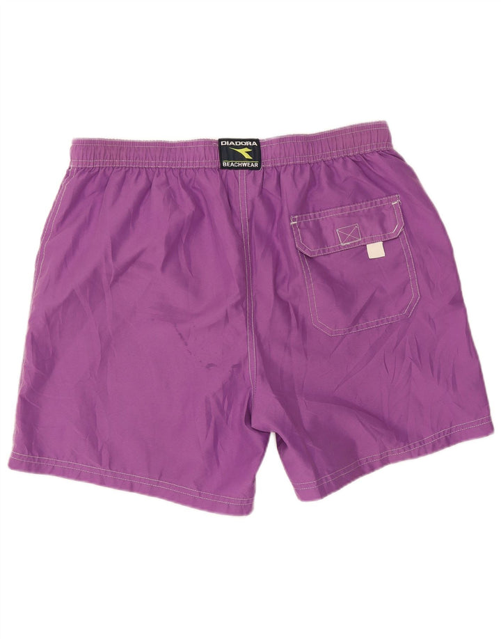 Pantaloncini da bagno uomo Diadora Large viola in poliestere