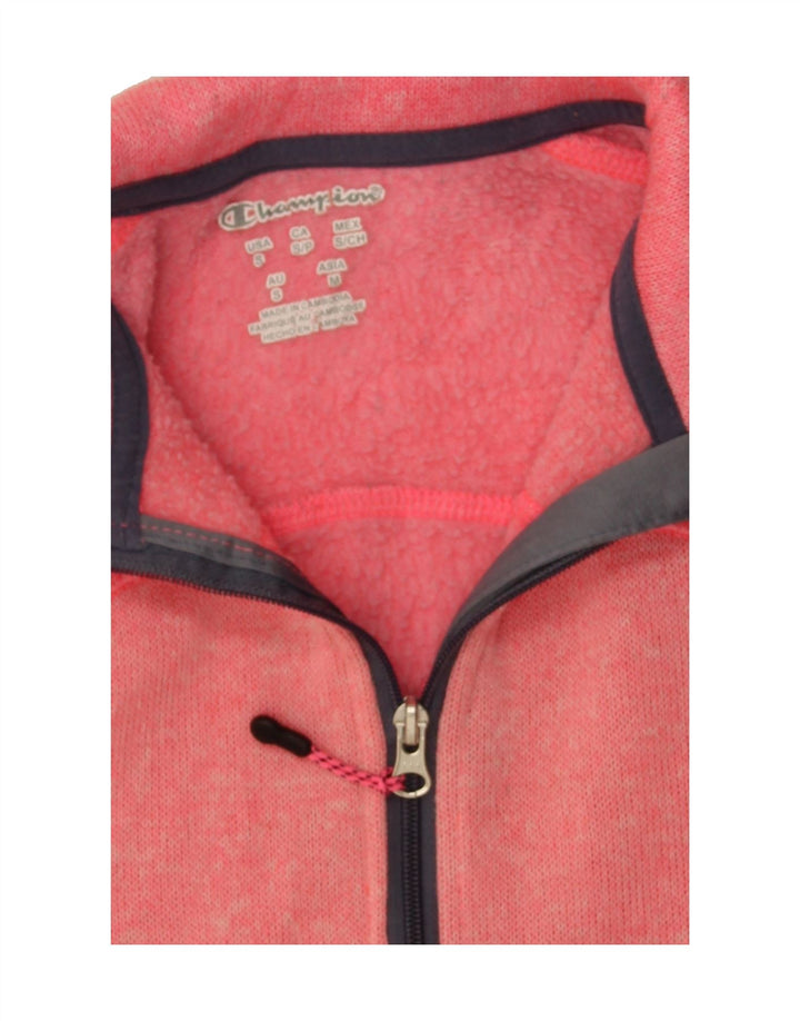 CHAMPION Womens Tracksuit Top Jacket UK 10 Small Pink Polyester Vintage Champion and Second-Hand Champion from Messina Hembry 