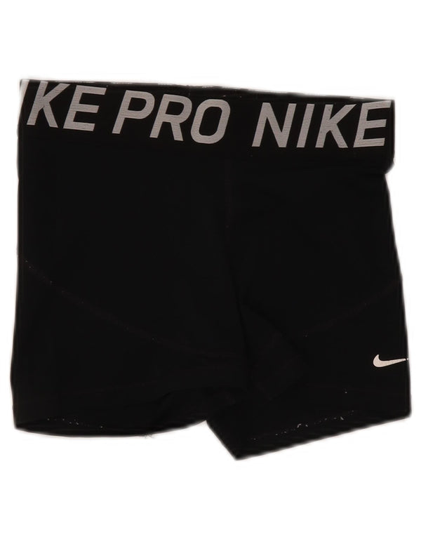 Pantaloncini sportivi Nike Dri Fit Graphic da donna UK 12 medio neri