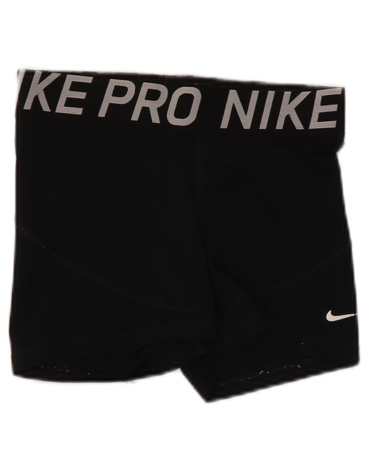 Pantaloncini sportivi Nike Dri Fit Graphic da donna UK 12 medio neri