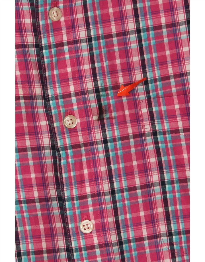 CHAPS Mens Shirt Large Pink Check Cotton Vintage Chaps and Second-Hand Chaps from Messina Hembry 