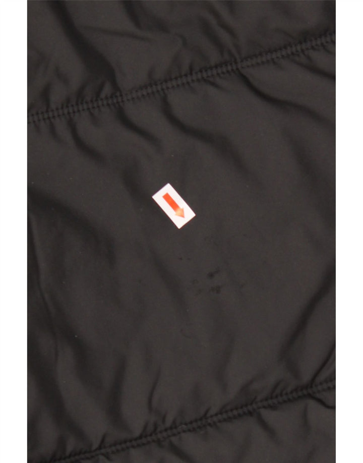 JACK WOLFSKIN Giacca imbottita con cappuccio da uomo UK 40 poliestere nero medio