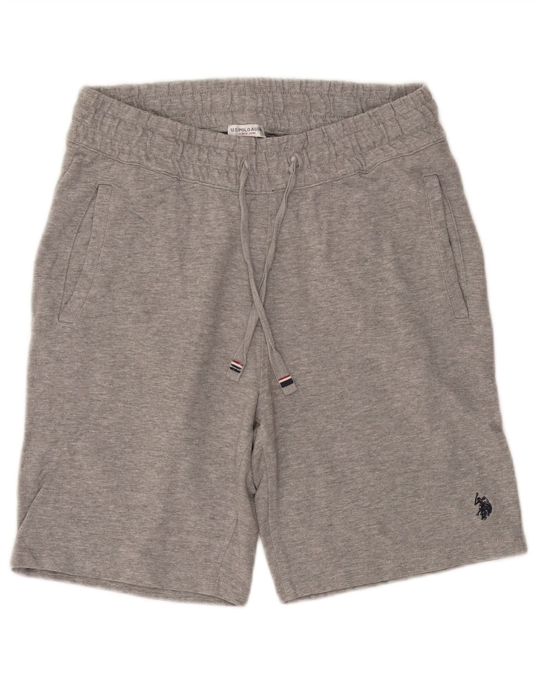 POLO ASSN. Pantaloncini sportivi da uomo grandi in cotone grigio