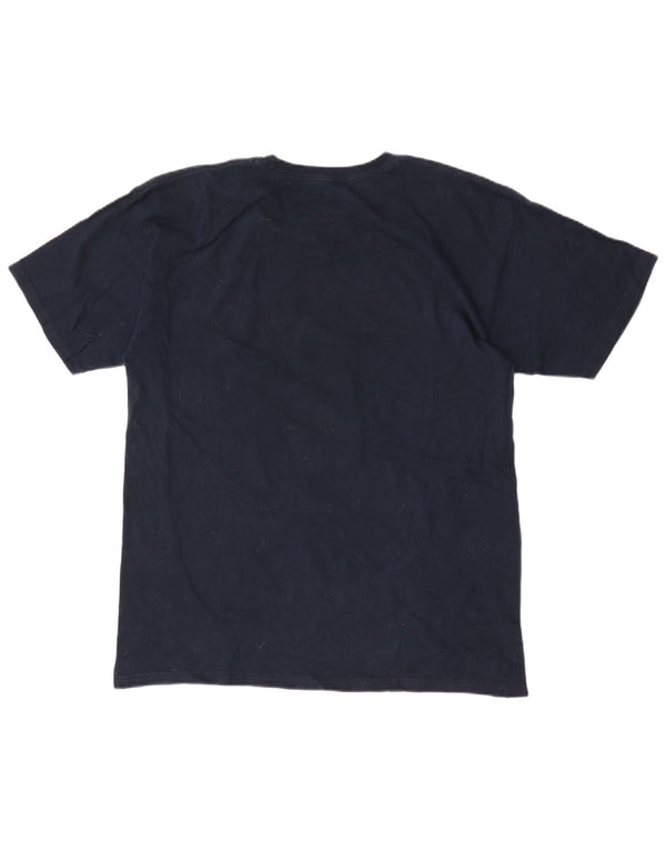 T-shirt grafica da uomo Santo Domingo Hard Rock Cafe, grande, blu navy