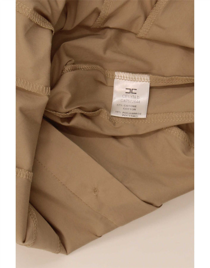 Camicetta Camicia Donna con Volant sul Davanti Elisabetta Franchi IT 42 Beige Medio