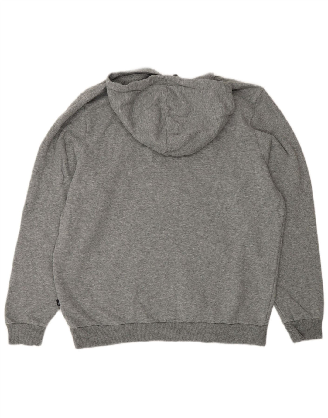 Felpa con cappuccio grafica da uomo PUMA grande in cotone grigio