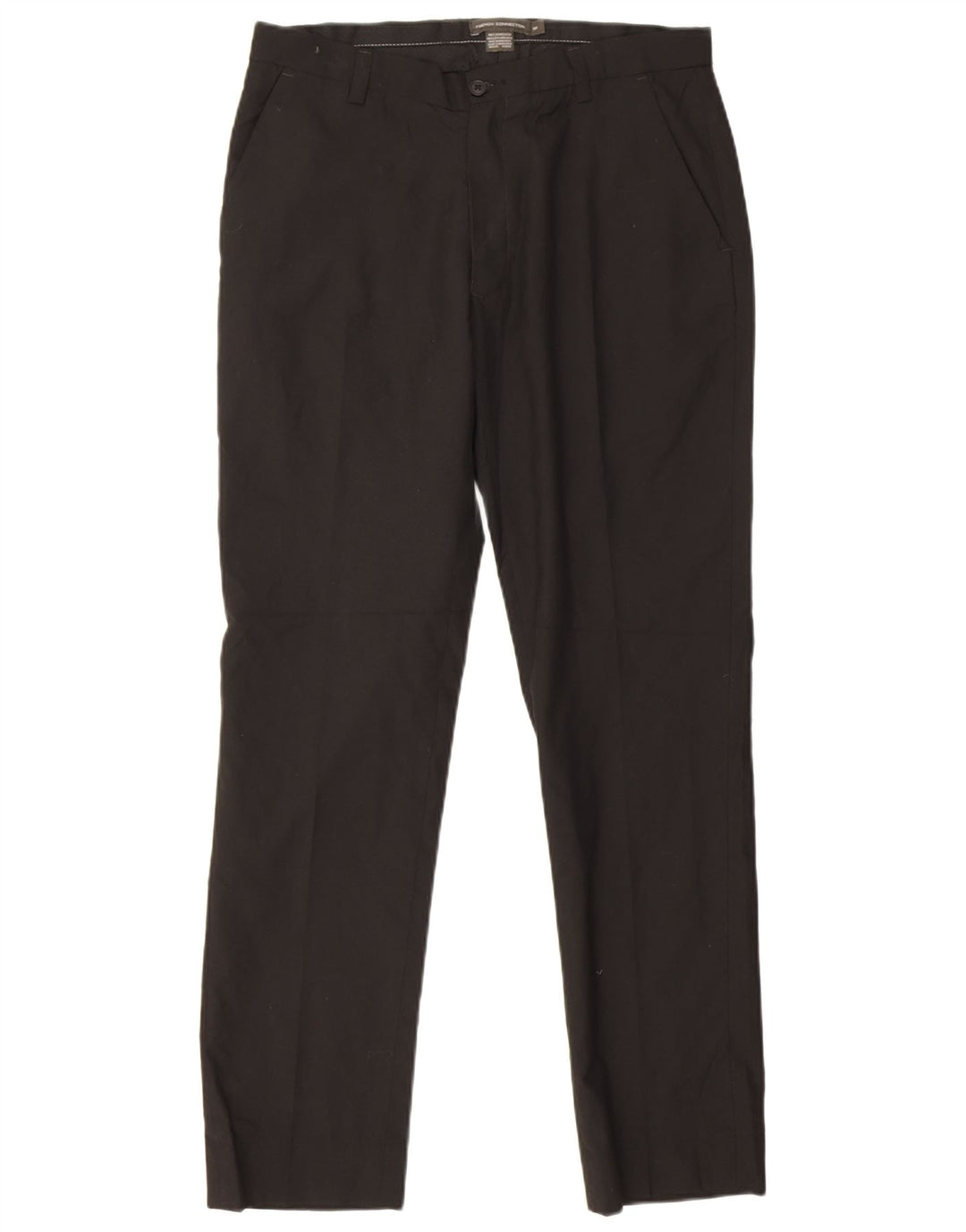 Pantaloni da abito slim da uomo French Connection W32 L31 poliestere nero