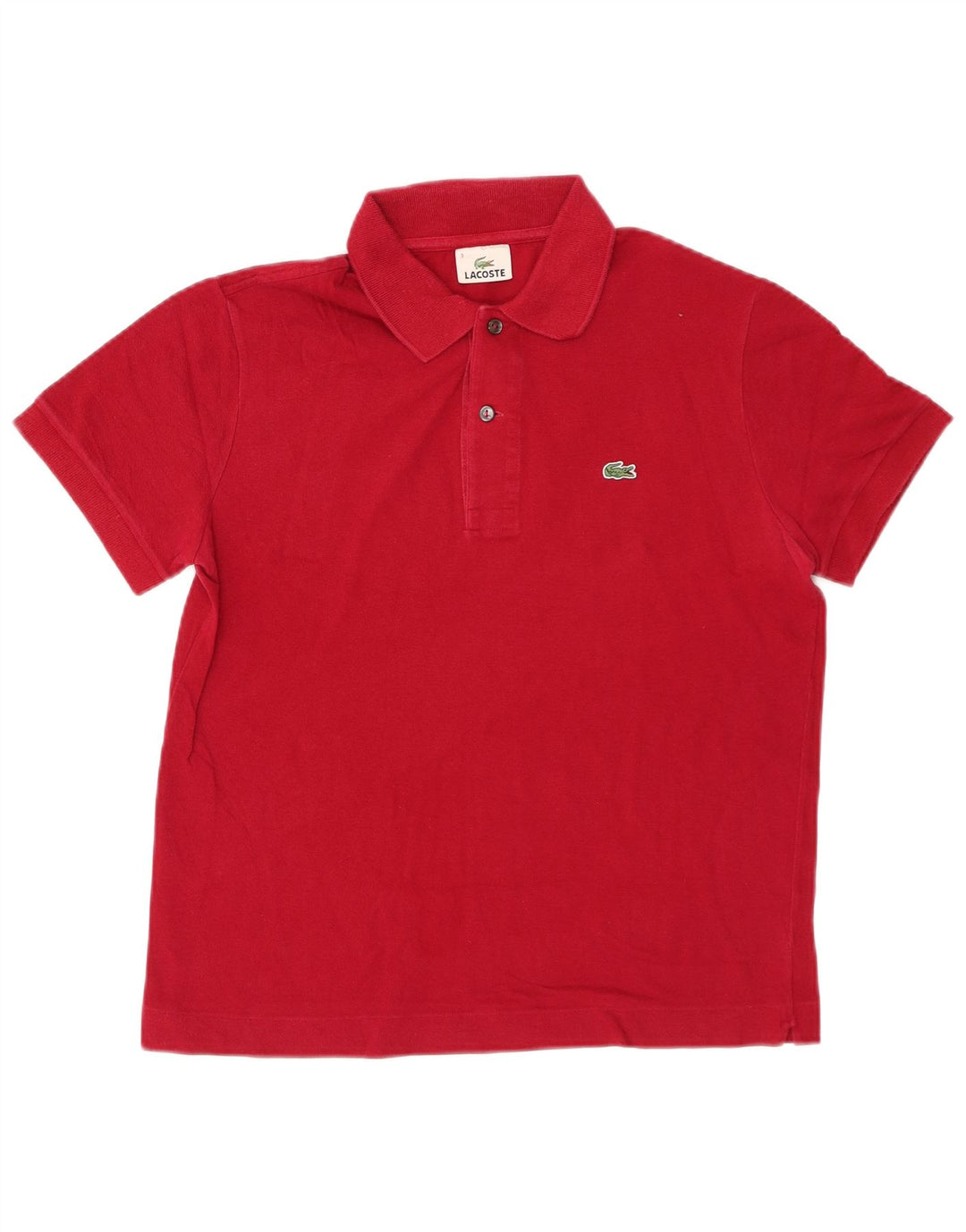 Polo da uomo LACOSTE taglia 3 piccola in cotone rosso