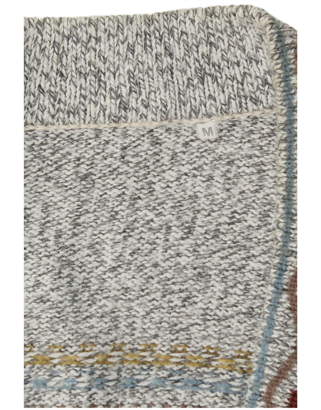 Maglione cardigan da uomo VINTAGE grigio medio Fair Isle