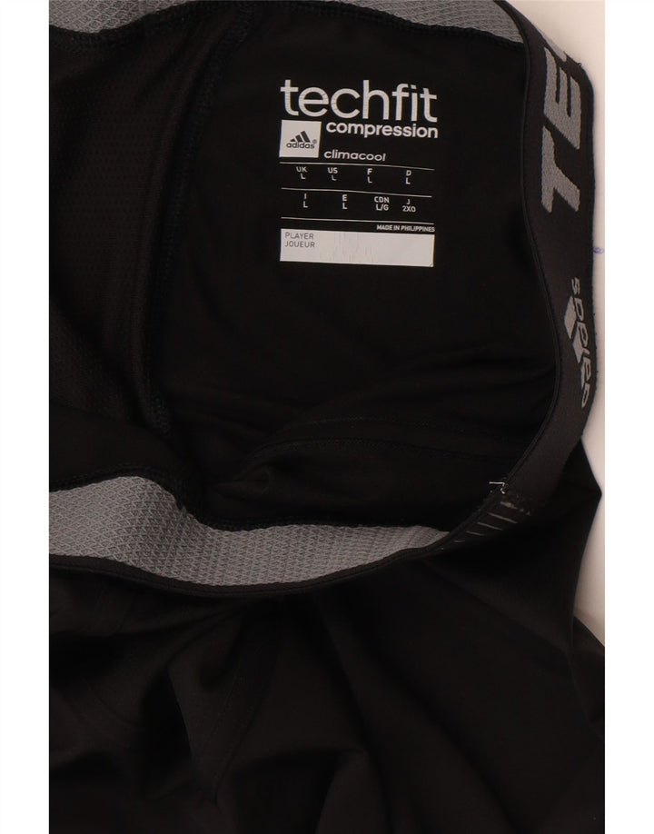 Leggings Adidas Climacool da uomo grandi in poliestere nero