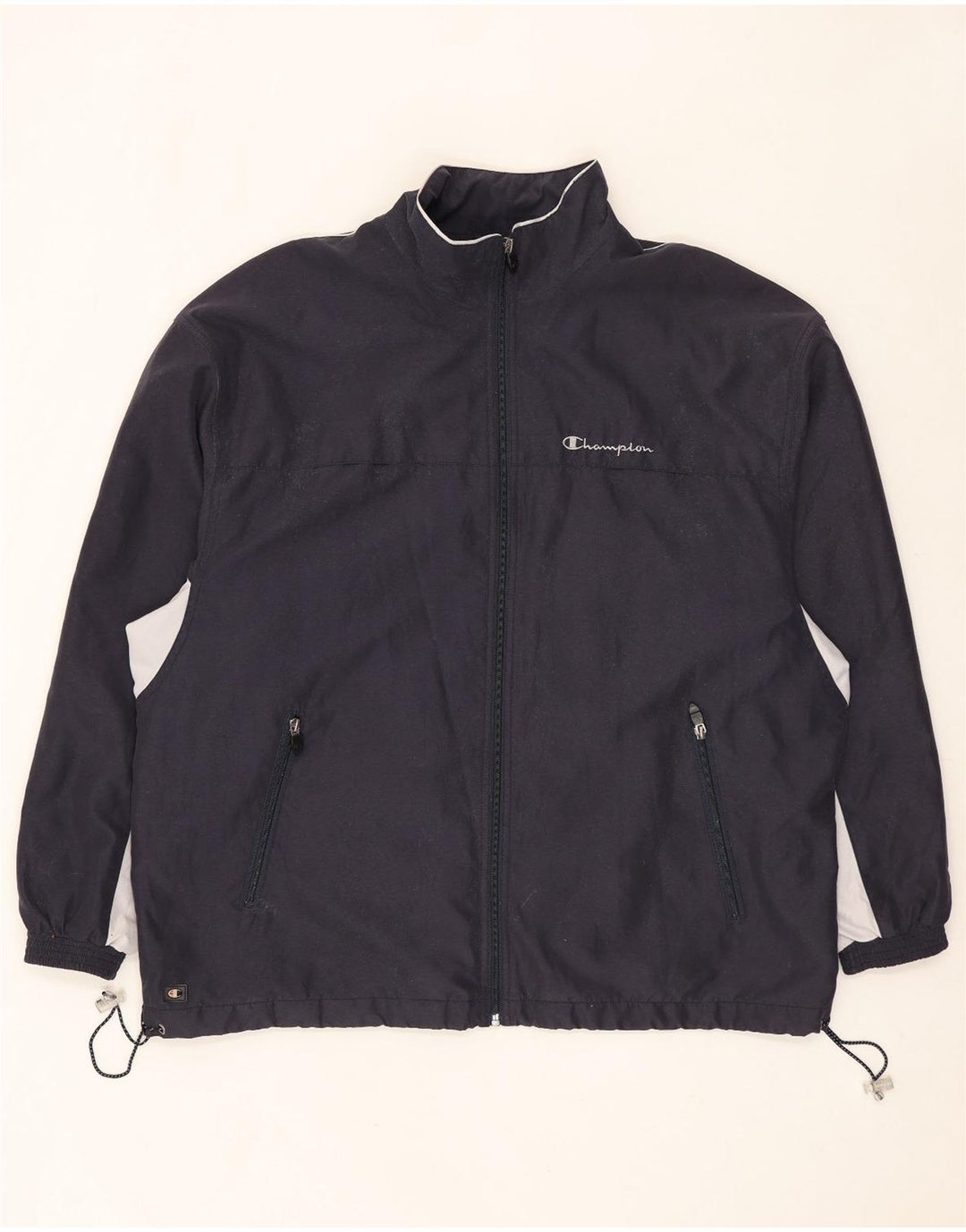 Giacca da tuta da uomo Champion Large in poliestere color block blu navy