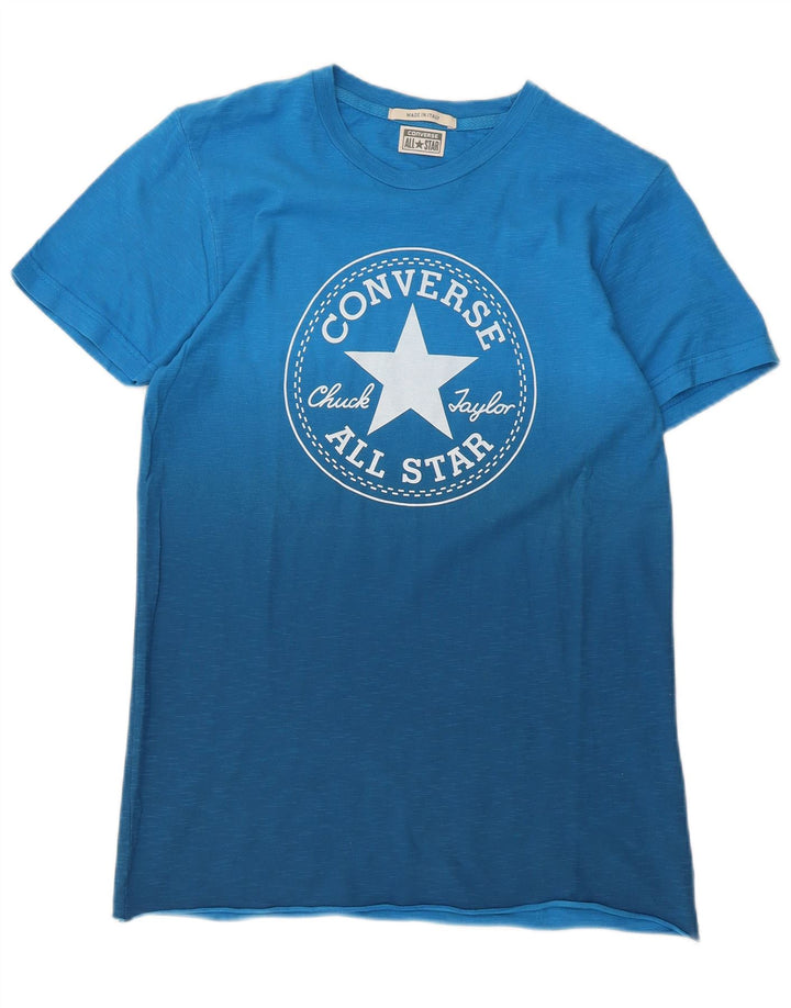 Converse T-shirt grafica da uomo Chuck Taylor Top piccola in cotone blu