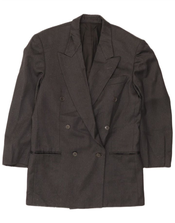 Giacca blazer doppiopetto da uomo Yves Saint Laurent taglia 48 grande grigia