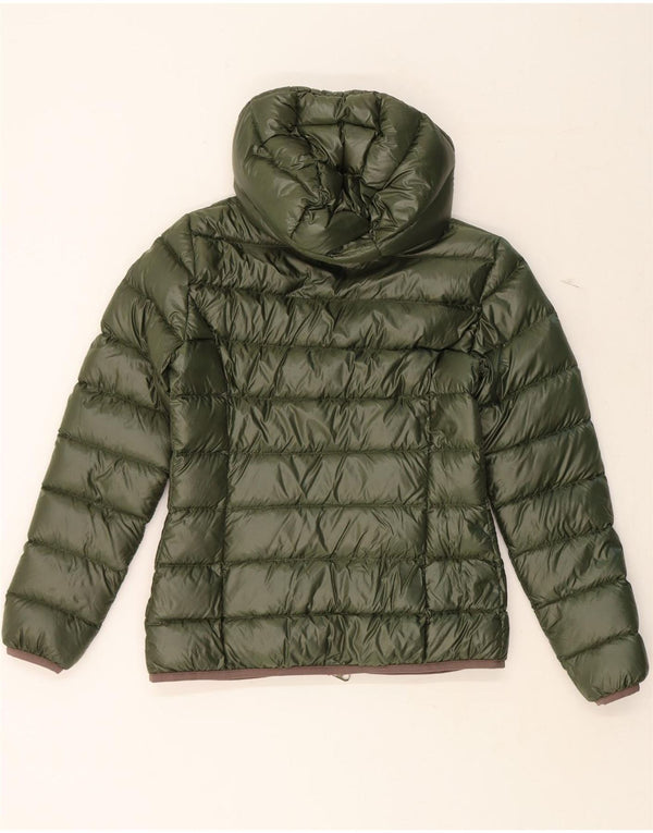 CAPE HORN Womens Hooded Padded Jacket IT 42 Medium Green Nylon