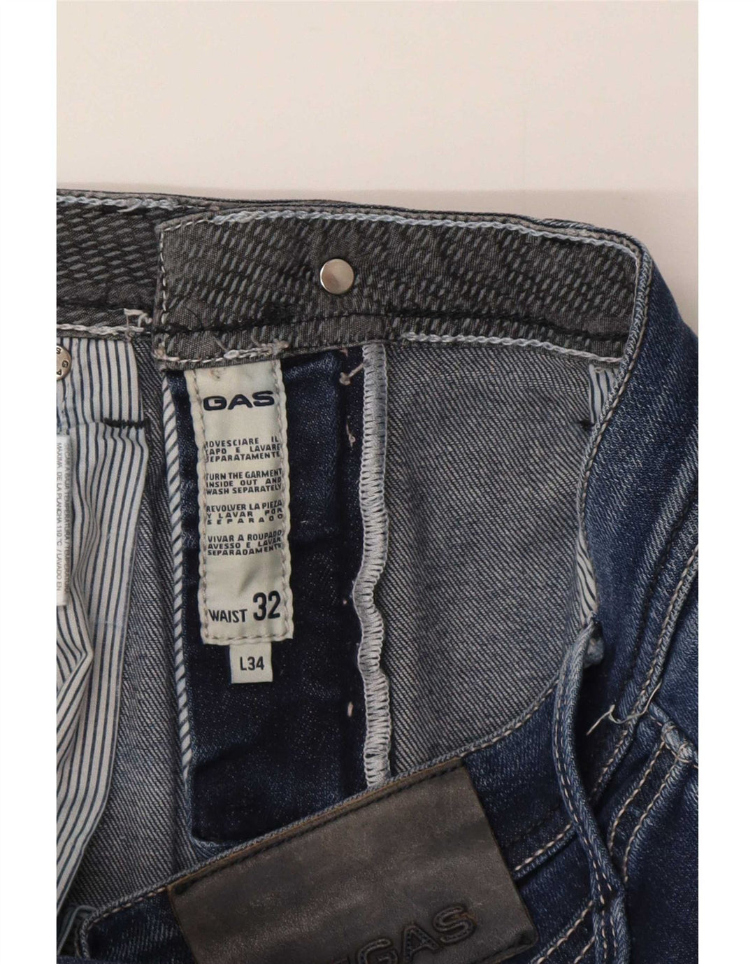Jeans Gas Albert Slim da uomo W32 L34 cotone blu