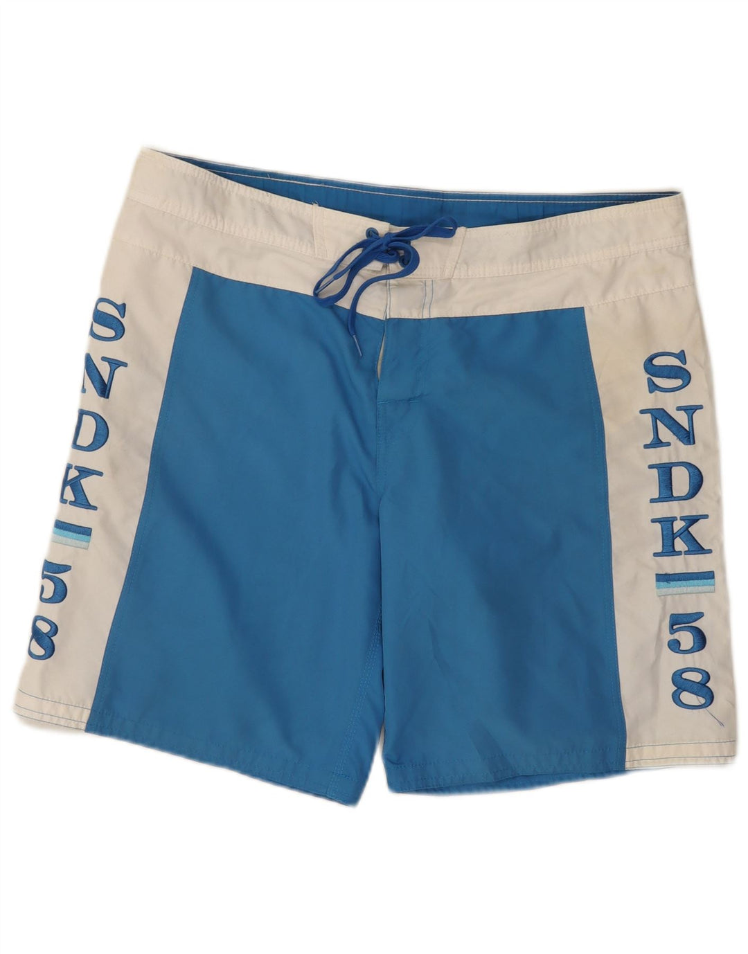 Pantaloncini da bagno grafici da uomo Sundek XL blu poliestere color block