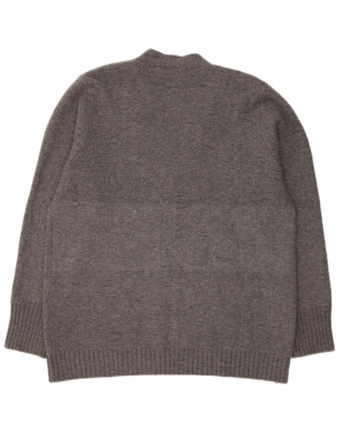 Maglione cardigan da donna Zara UK 14 Acrilico grigio medio